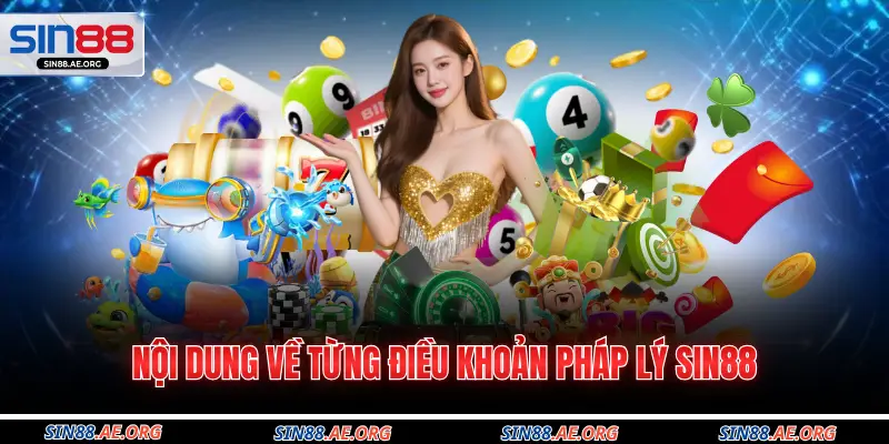 Nội dung về từng điều khoản pháp lý Sin88