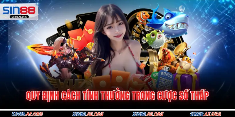 Quy định cách tính thưởng trong cược số thấp 